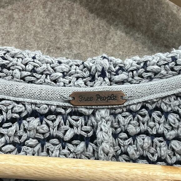 Free People Grey Love Me Tender Open Front Knit Cardigan - Picture 3 of 5